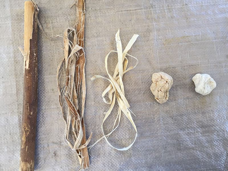 コウゾ原料作りプロセス